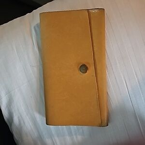 Portland leather goods rancher wallet honey